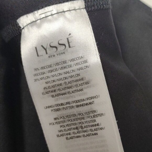 LYSSE lined stretch black and purple midi skirt, like new condition, size M - Picture 6 of 7